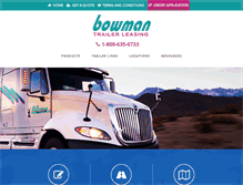 Tablet Screenshot of bowmanleasing.com